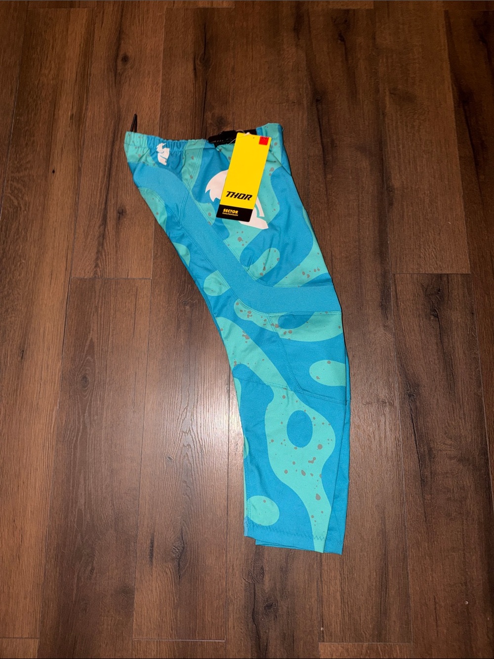 Thor Teal and Aqua Graphic Riding Pants